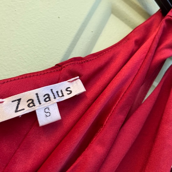 Zalalus Women's Sexy One Shoulder Bodycon Formal Summer  Dress red size small - Picture 5 of 7